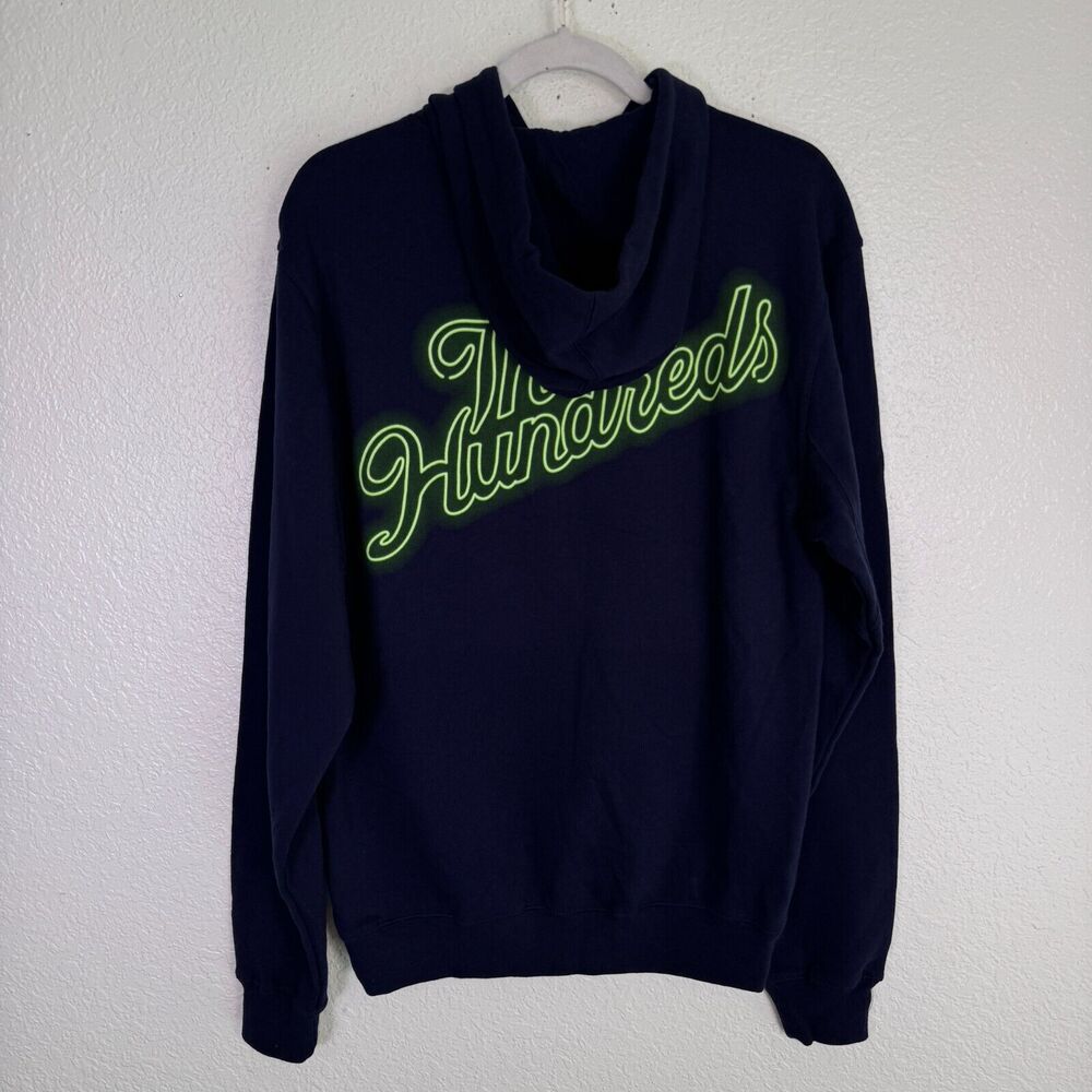 The Hundreds Hoodie Men Small Slant Logo Pullover Sweater Streetwear Skate Blue - Picture 1 of 10